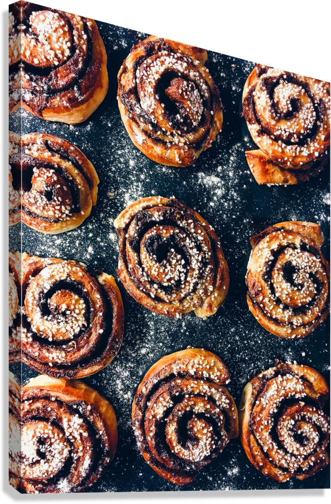 Cinnamon Bun Uppsala Sweden Canvas Print
