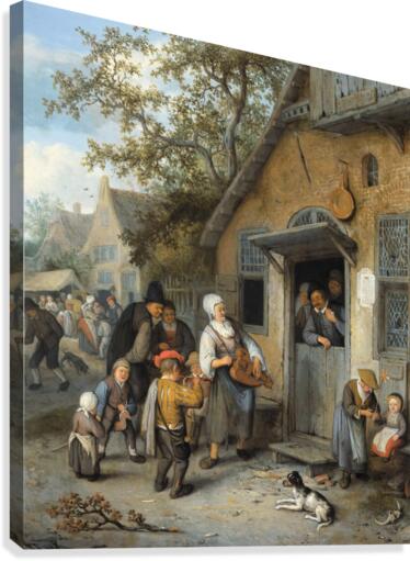Villagers Canvas Print