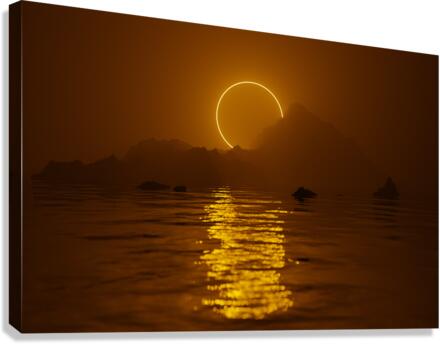 Solar Eclipse Photography Canvas Print