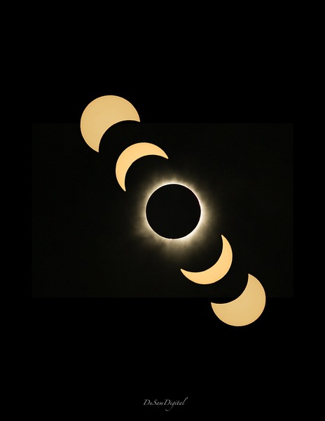 2024 Hamilton Solar Eclipse  Print