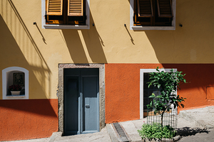 Manarola Italy colorful street