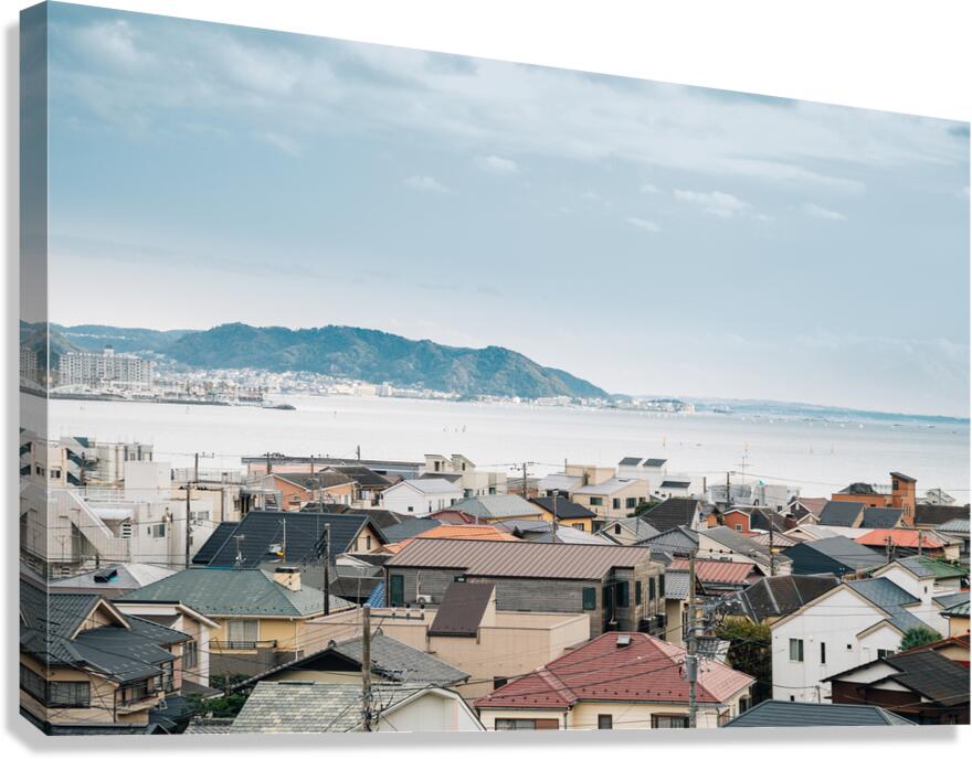Kamakura beach Canvas Print