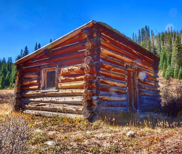 Old Cabin Print