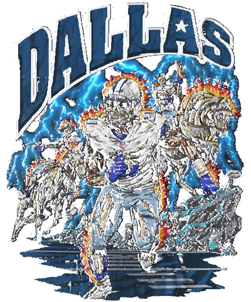 Dallas Cowboys 20 by Mary R Packard