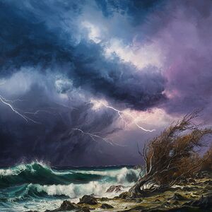  Stormy landscape