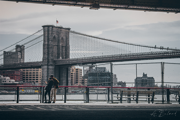 Lovers in New-York by A Beland