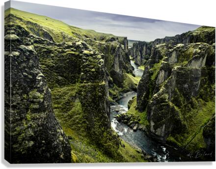 Windy cliff Canvas Print
