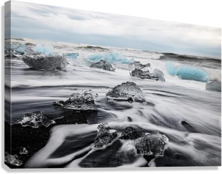 Black & Blue Canvas Print