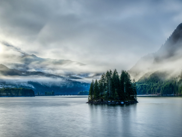 Misty Island  by Lars Olof Olsson