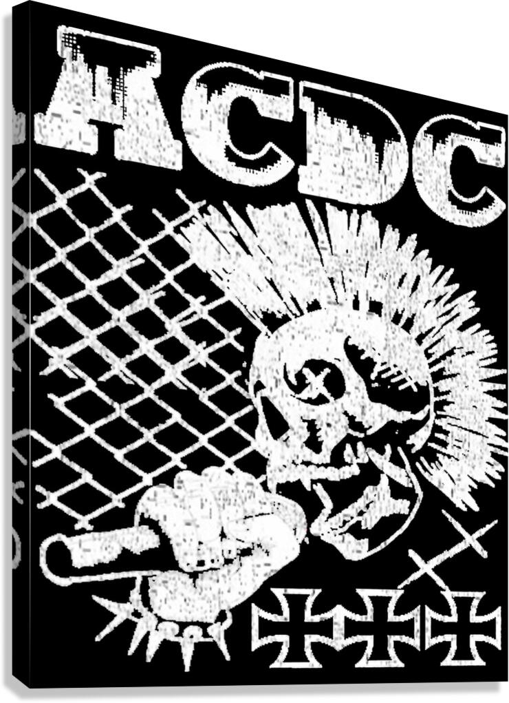 Acdc skull Canvas Print