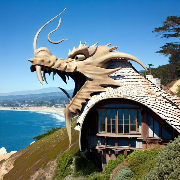 Dragon cabin Print