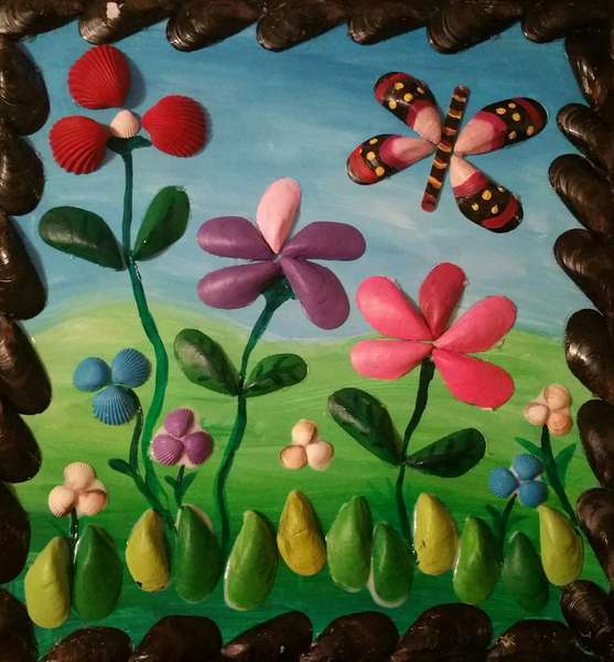 ArtProgram - Flowers and leaves with shells by ArtProgram