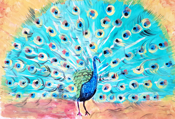 ArtProgram - Watercolor Peacock by ArtProgram