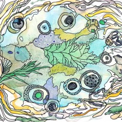 Artprogram   abstract underwater plants yello