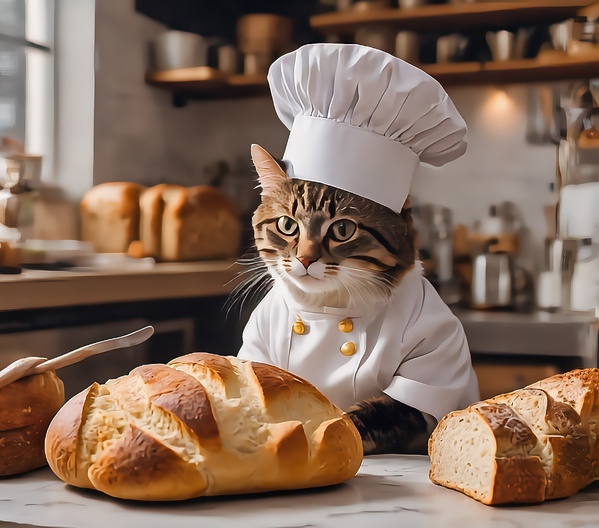 The Cat Baker Print