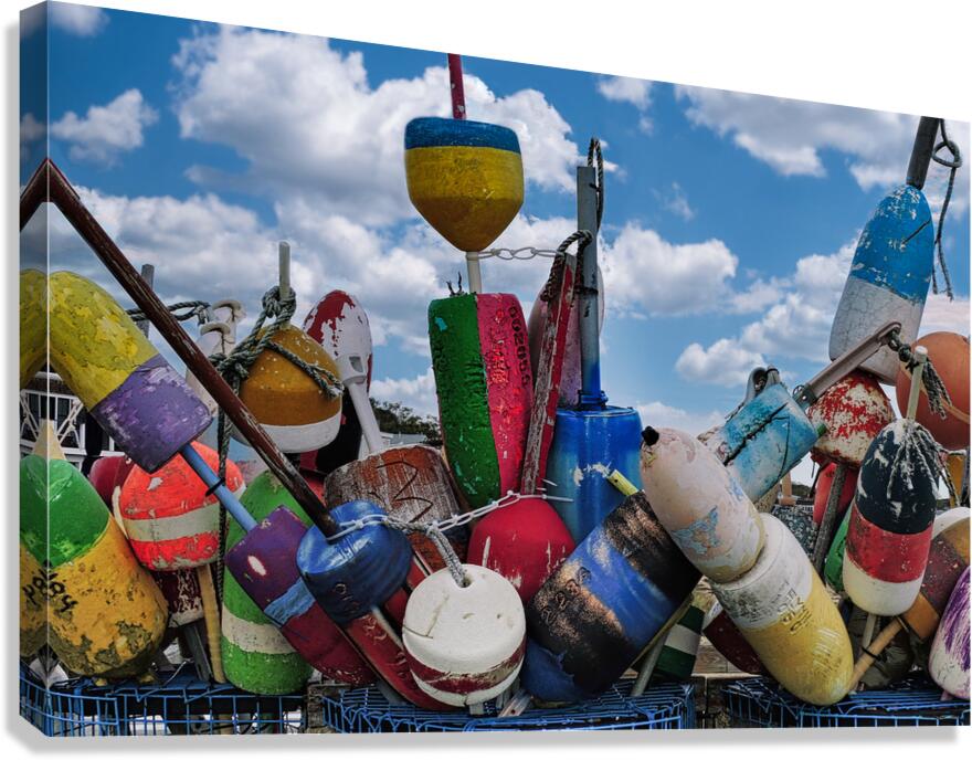 Buoys Provincetown Ma Canvas Print