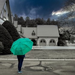 Girl with the umbrella
