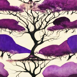 Purple Rooted Tree
