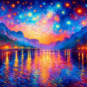 A Vibrant and Expressive Painting Inspired by Van Gogh’s Masterpiece 10