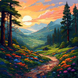 A Tranquil River’s Journey Through Nature’s Canvas 4