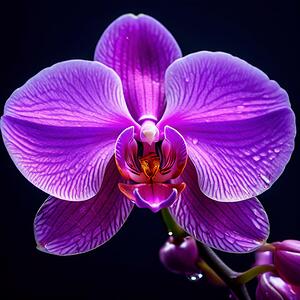 A Close-Up of a Radiant Purple Flower Blooming in the Soft Glow of Morning Light 10