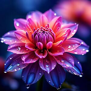 A Close-Up of a Radiant Purple Flower Blooming in the Soft Glow of Morning Light 8