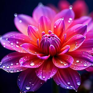 A Close-Up of a Radiant Purple Flower Blooming in the Soft Glow of Morning Light 9