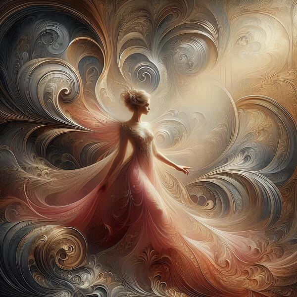 Regal Solitude in Golden Hues 2 Print