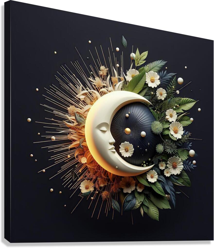 Nature Meets Geometry 7 Canvas Print