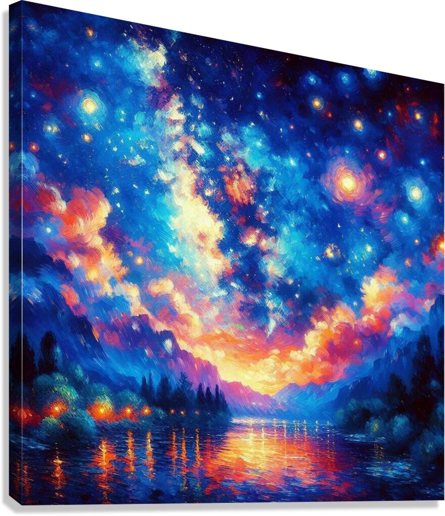 A Vibrant and Expressive Painting Inspired by Van Gogh’s Masterpiece 6 Canvas Print