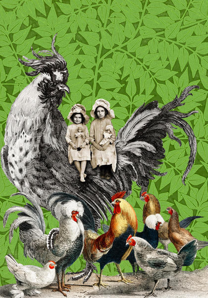 Hens and Friends Print