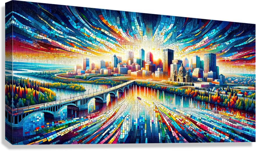 Edmonton Alberta: Number 1 Canvas Print