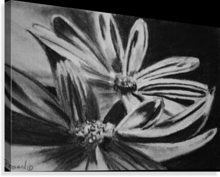 Two Flowers Canvas Print