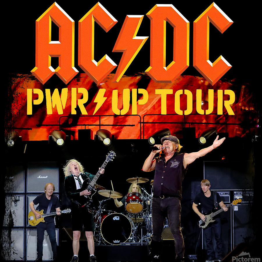 ACDC pwr up tour by cassieforthumb Wall Art