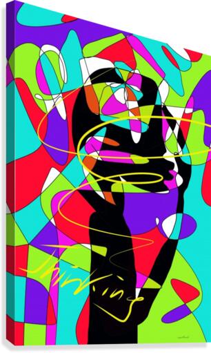 thinking Canvas Print