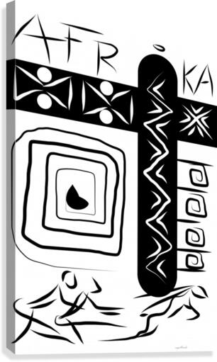 africa in patterns Canvas Print