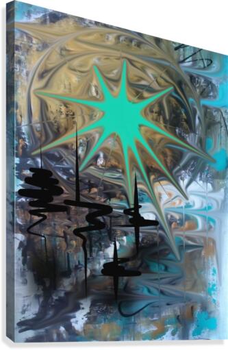 galactic fullmoon Canvas Print