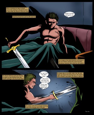 Death Ive Been Waiting for You 2 of 2 Original Art from A Daughter of Kings the Ruin Mist Graphic Novel Limited Edition Celebrating The Tragic Love Story from the Books by Robert Stanek