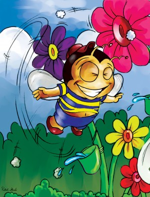 Happiness - Flower Power Buster Bee