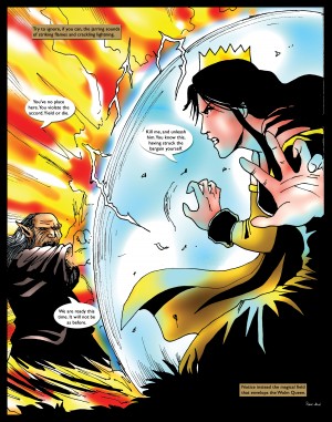 Notice Instead the Magical Field that Envelops the Queen 1 of 2 Original Art from A Daughter of Kings the Ruin Mist Graphic Novel Limited Edition Celebrating The Tragic Love Story from the Books