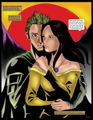We May Be Miles Apart but I Will Always Be With You 2 of 2 Original Art from A Daughter of Kings the Ruin Mist Graphic Novel Limited Edition Celebrating The Tragic Love Story from the Books