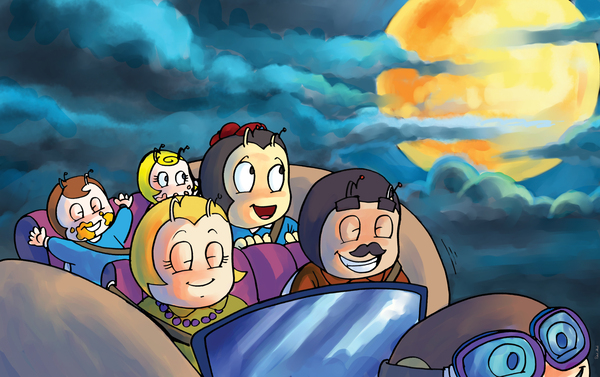 Its Time for Vacation Bee Family - 2022 Release Print