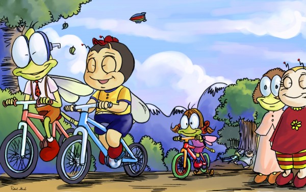 A Dream of Summer - Bikes - Bugville Critters by Robert Stanek