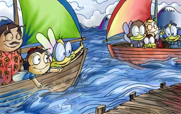 A Dream of Summer - Boats - Bugville Critters by Robert Stanek