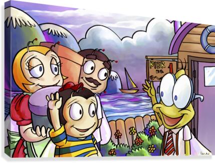 A Dream of Summer - Hello My Friend - Bugville Critters Canvas Print