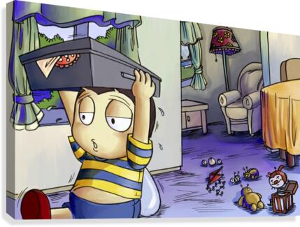 Toy Parade - packing up - Bugville Critters Canvas Print