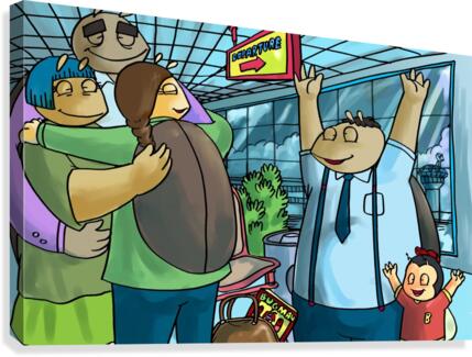 Back to College - Bugville Critters Canvas Print