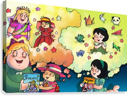 Library Daydreams - Bugville Critters Canvas Print