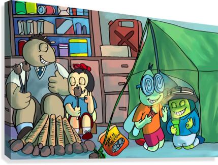 Blanket Fort - Bugville Critters Canvas Print