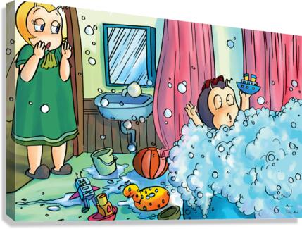 Bubble Bath Buster Bee - 2022 Release Canvas Print